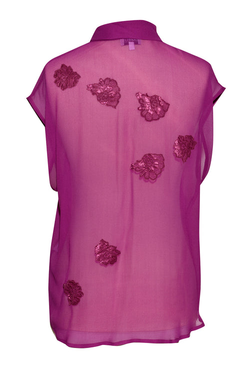 FRENCH LACE DETAIL BLOUSE - Barrus London